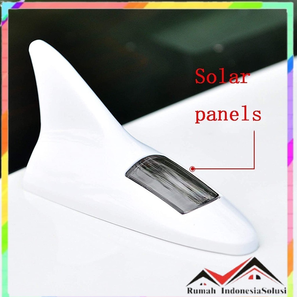 

- VigoAcme Lampu Mobil Sirip Hiu Shark Fin Warning Light Car Solar 8 LED - FZWJSD -