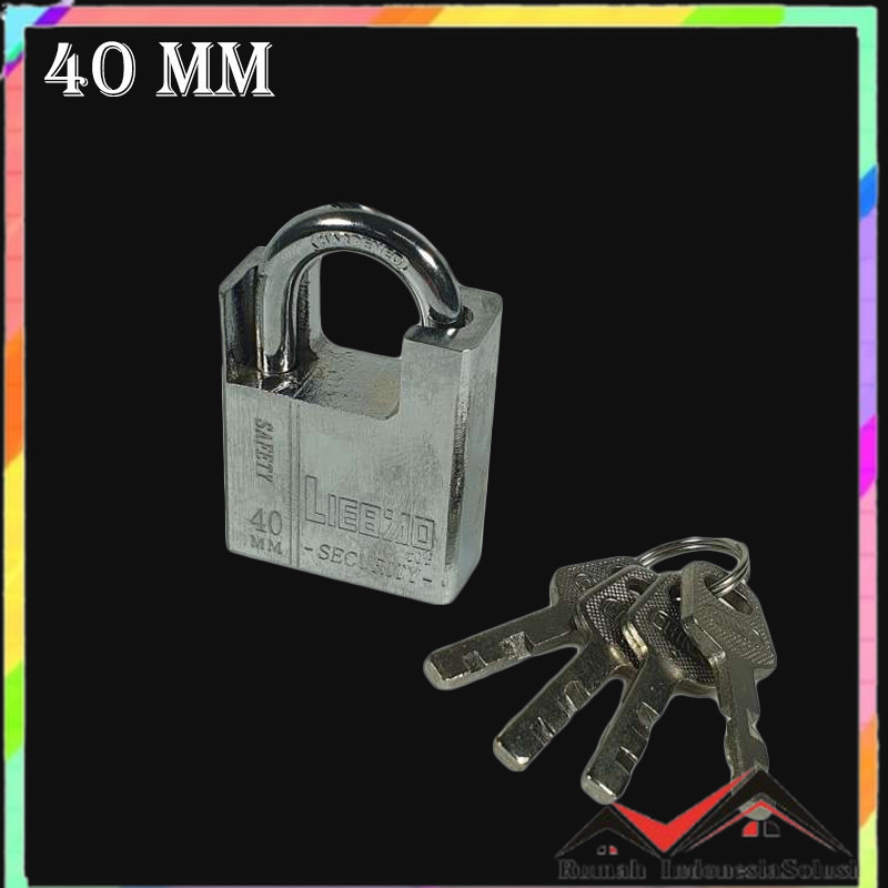 

- LIEBAO Gembok Rumah Anti Maling House Padlock Steel 40mm - LB40 -
