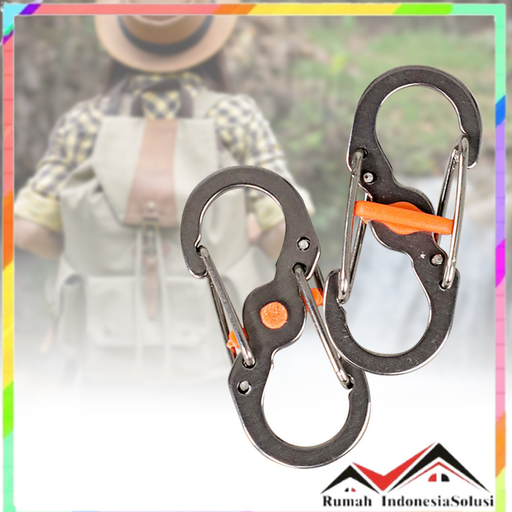 

- S-Biner Carabiner Pengait Barang Metal Spring Hook - S1217 -