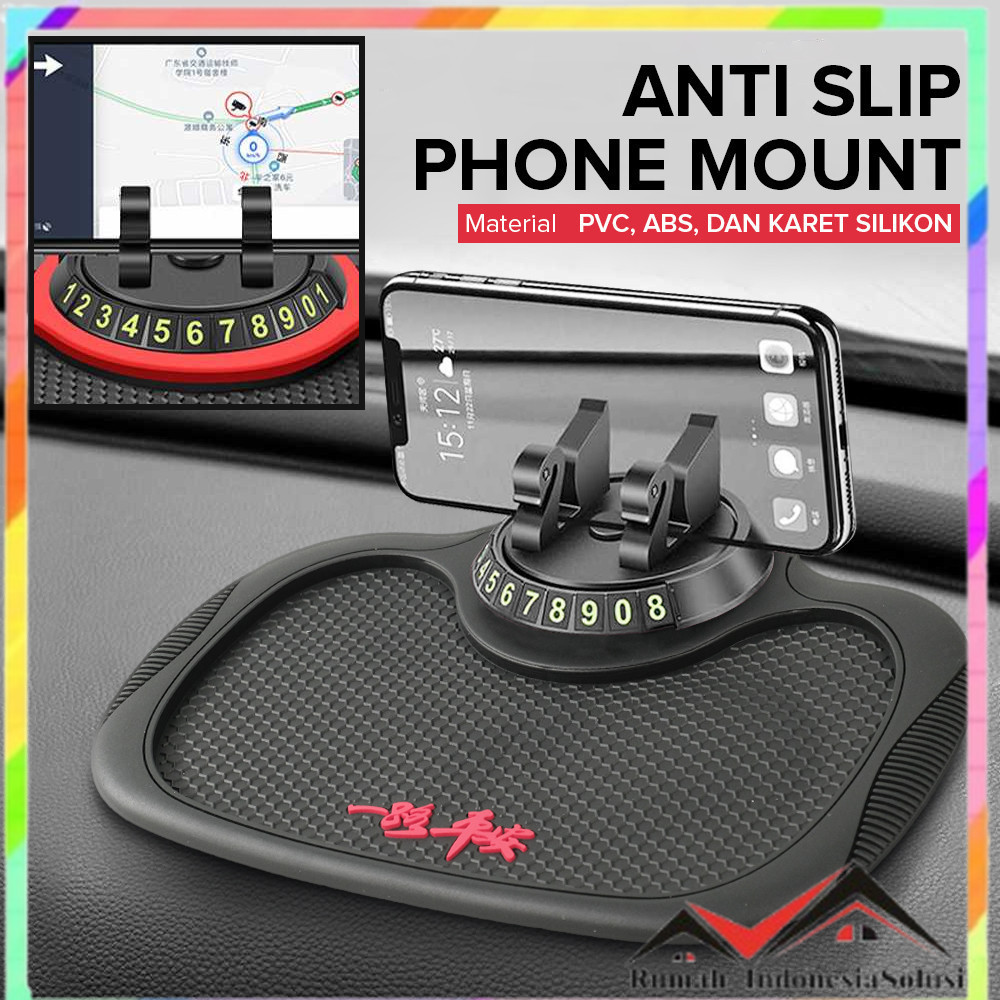 

- BAVISS Alas Mobil Dashboard Anti Slip Phone Mount Silicone - EYU1 -
