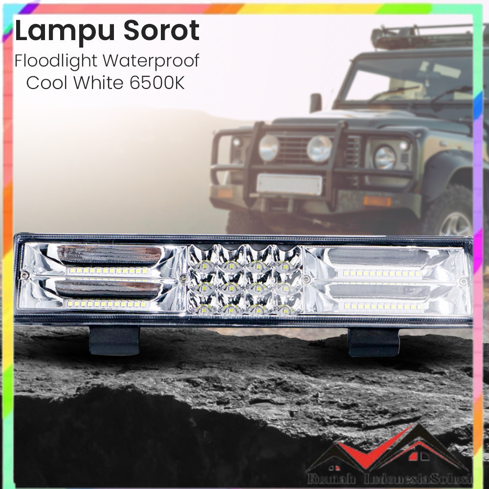 

- Changyu Lampu Sorot Mobil Floodlight Waterproof Cool White 6500K 180W - SDB18 -
