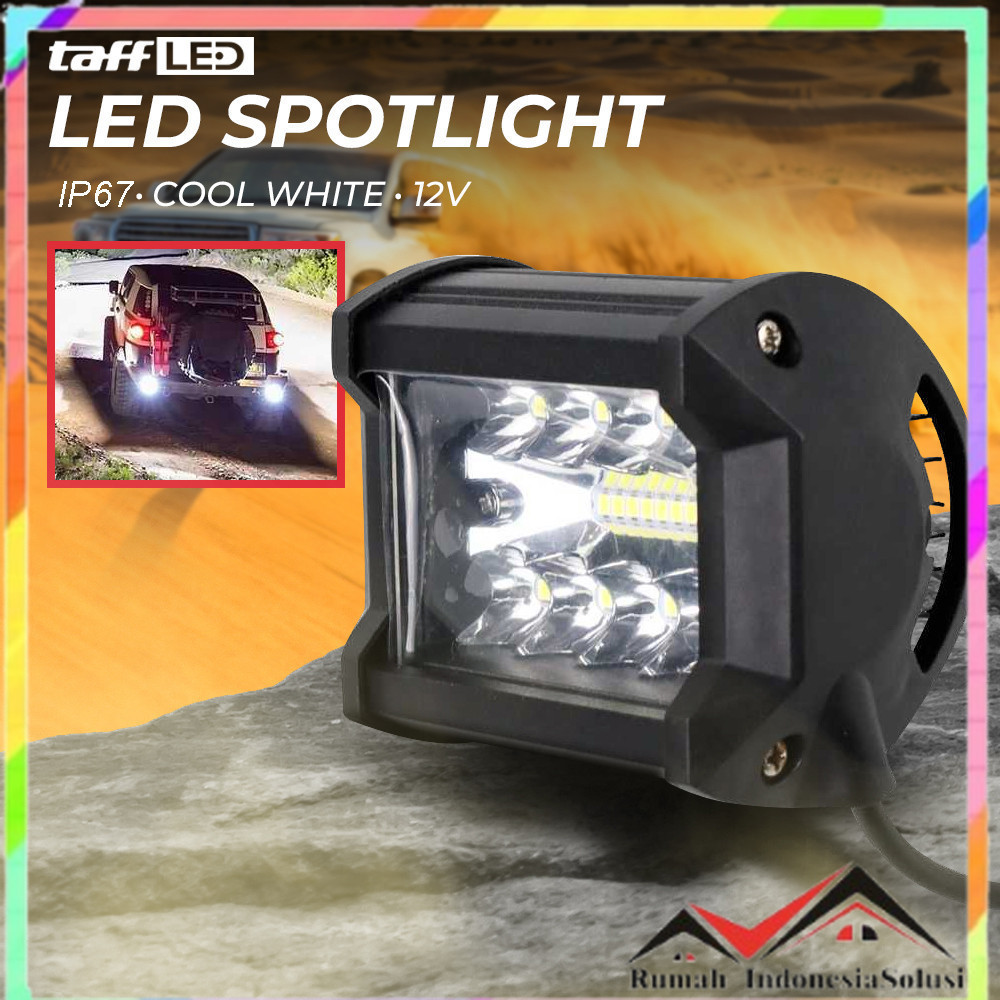 

- TaffLED Spotlight LED Foglamp Headlight Offroad IP67 Cool White 12V - JT050 -