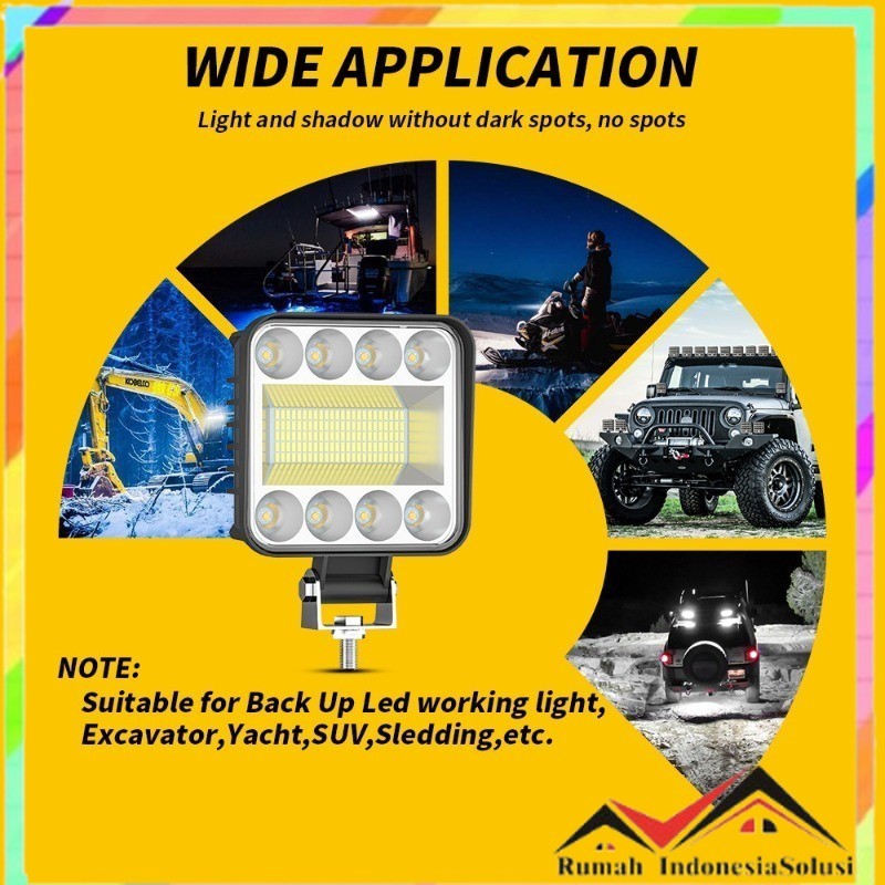 

- DXZ Lampu Sorot Tembak Mobil LED Floodlight Cool White IP67 128W - LED303 -