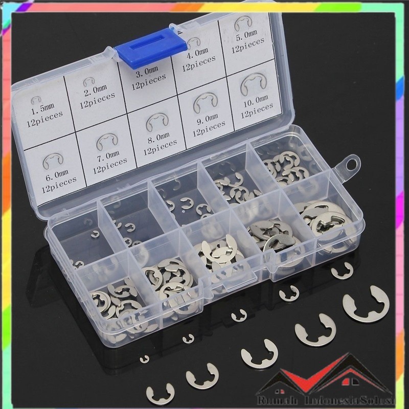 

- JARBLUE E-Clip External Retaining Ring Assortment Kit 120PCS - JR20 -
