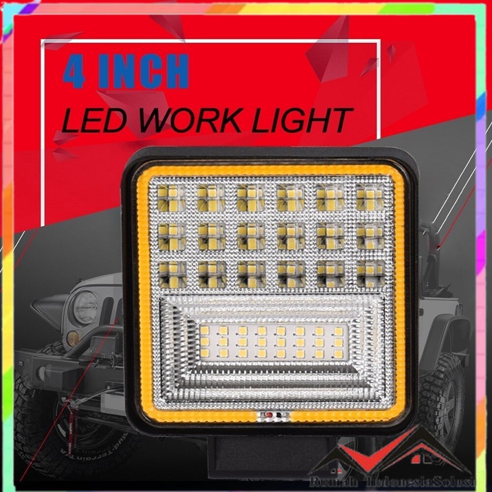 

- AILEO Lampu Sorot Offroad Floodlight Waterproof Cool White 42 LED 126W - C126 -