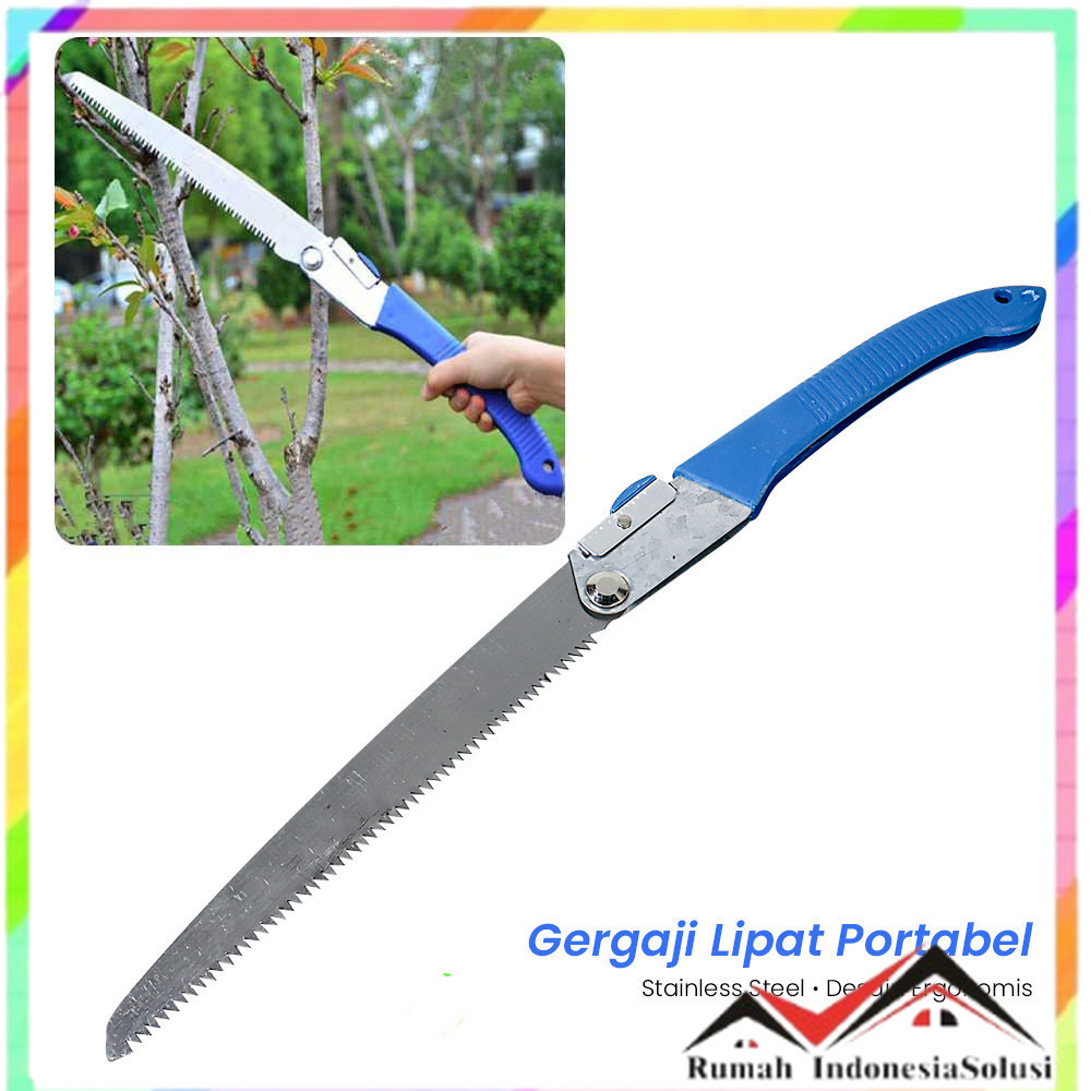 

- KNIFEZER Gergaji Lipat Portabel Folding Garden Hand Saw - LA145 -