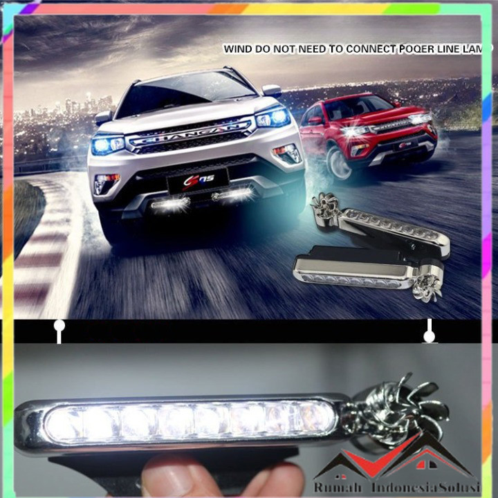 

- Car Warning Light Foglamp LED Wind Power No Wiring 12 cm 2 PCS - XY044 -