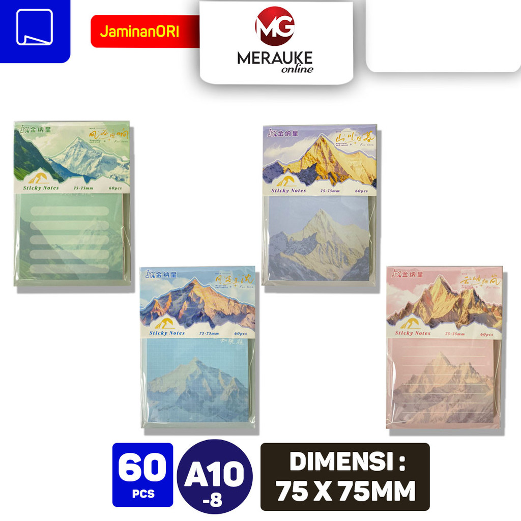 

JIN NA XING Sticky Notes MOUNTAIN AND SUNSET A10-8