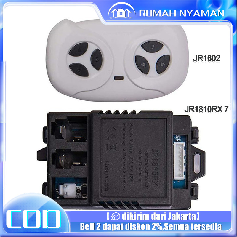 REMOT RECEIVER ZCY1810RX / JR1810RX 7PIN / 5PIN 6V - 12V MOBILAN AKI ANAK REMOTE CONTROL IC MODUL BO