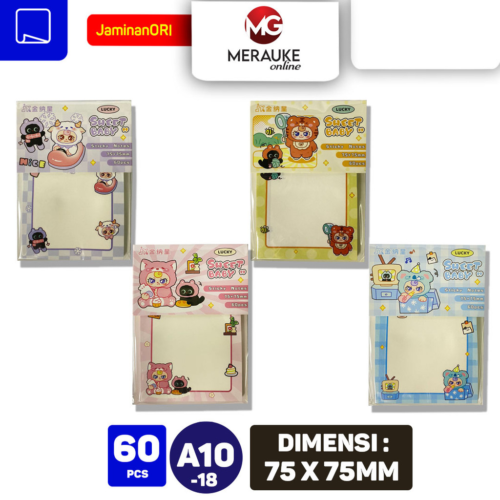 

JIN NA XING Sticky Notes SWEET BABY A10-18