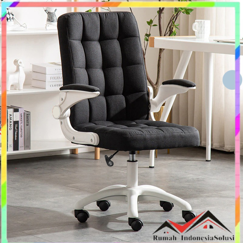 

- Comfort Kursi Kerja Kantor Office Chair Lift Swivel Fabric - C032 -