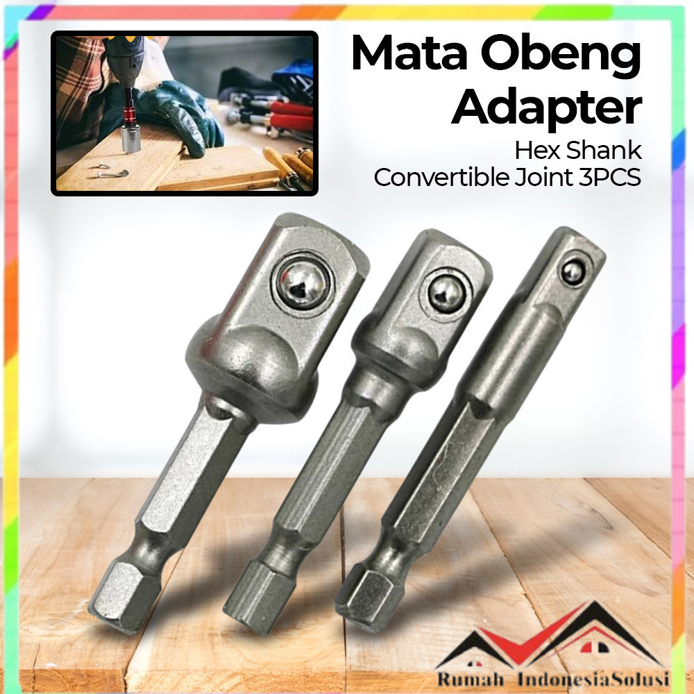 

- JGNG Mata Obeng Adapter Bor Drill Hex Shank Convertible Joint 3 PCS - JG059 -