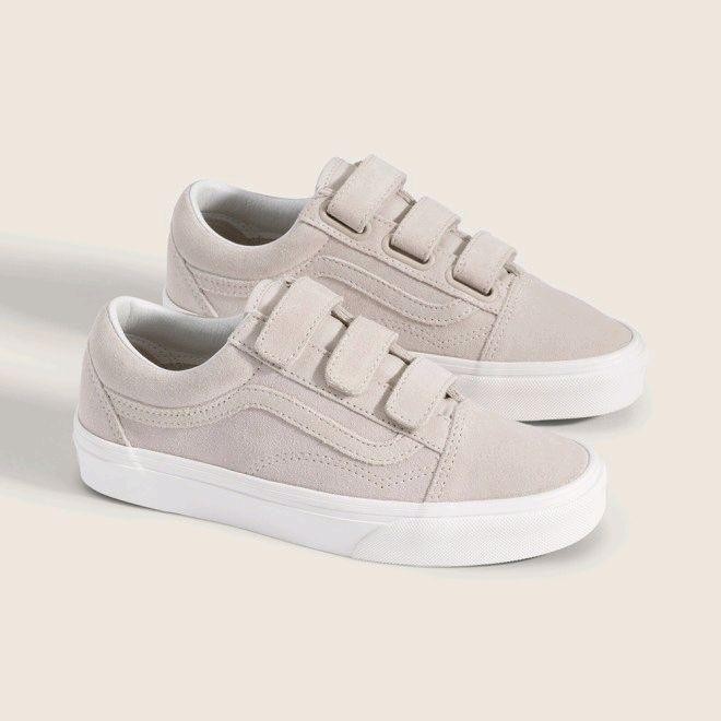 VANS OLD SKOOL VELCRO COLLAGE MUSHROOM ORIGINAL Shoes Casual Pria Wanita - 36