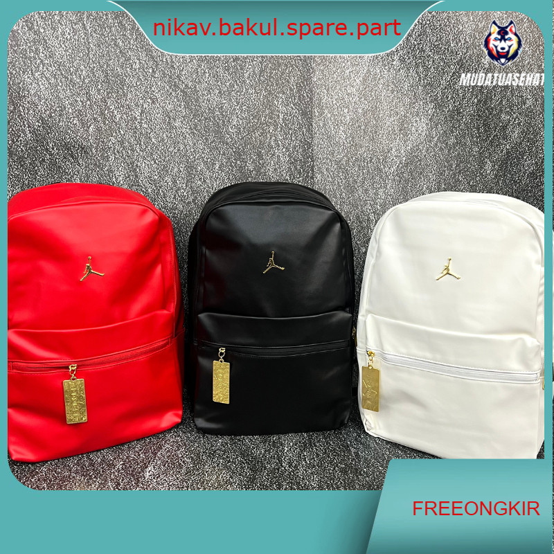 AIR JORDAN RETRO 14 GOLD BACKPACK / TAS RANSEL JORDAN /  BAGPACK / TAS SEKOLAH / TAS KULIAH / TAS KE
