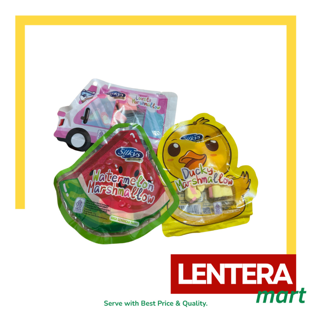 

Silkys Marshmallow Watermelon/Duck/Love 1 Pack isi 10 pcs x 12gr LenteraMart