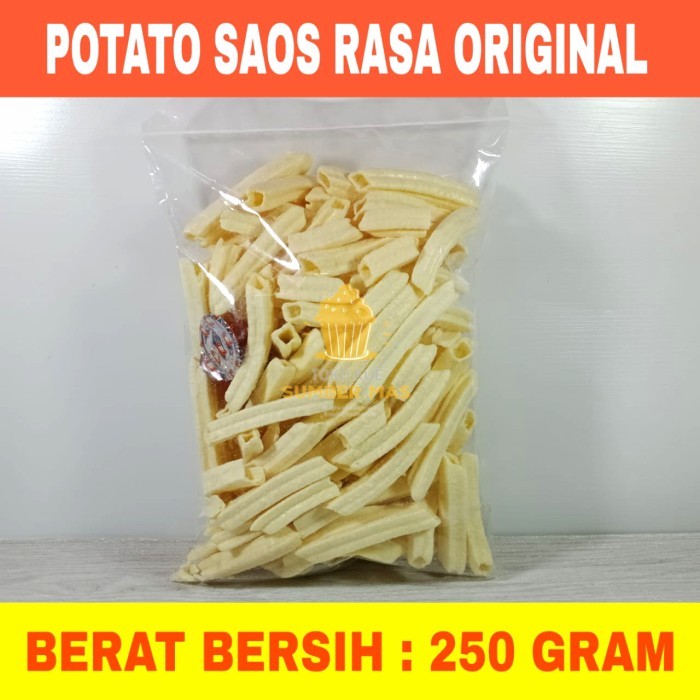 

KENTANG SAOS / KENTANG SAUS / POTATO / CAMILAN KILOAN 250 GR - 1/4 kg