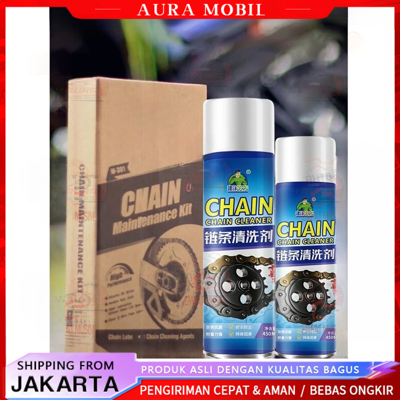 Pilihan Pembalap Profesional Chain Lube Pelumas Rantai Contact Cleaner Anti Karat Pembersih Rantai M