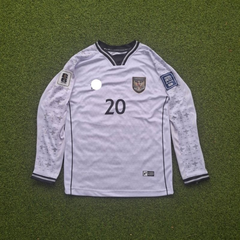 RUBANGRAU   Jersey Timnas Indonesia Away Terbaru Putih Premium