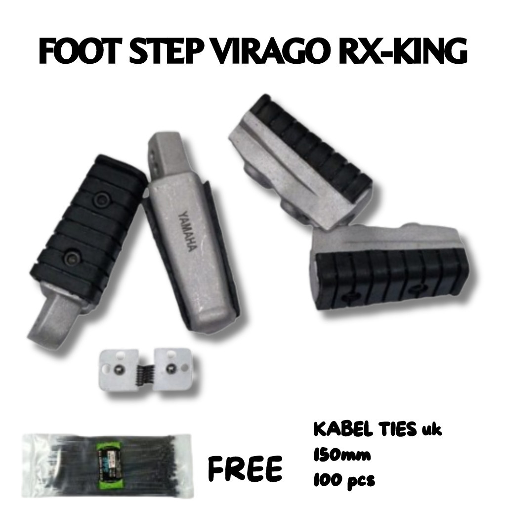 step virago rx king depan dan belakang - footstep virago motor rx king 1set