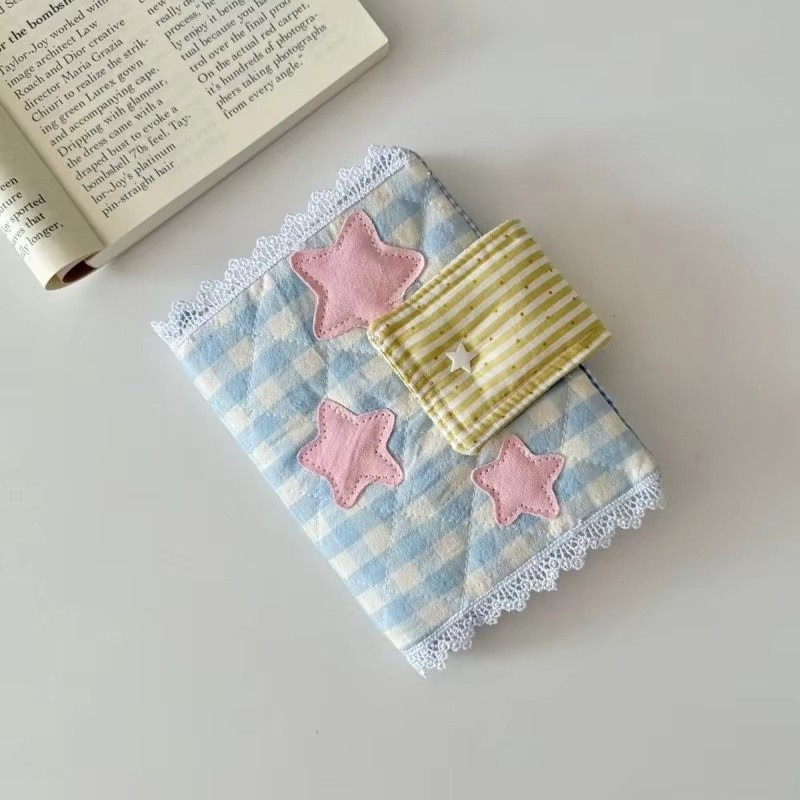 

A6A5 Handmade Korean Pink Five-Star Self-Made Book Jacket Diary And Ledger Loose Leaf Book Cover Gift For Girls