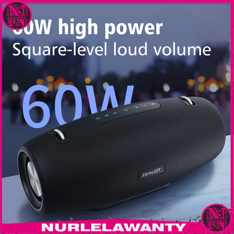 

- ZEALOT Portable Bluetooth Speaker Stereo Outdoor Waterproof 60W - S-67 -