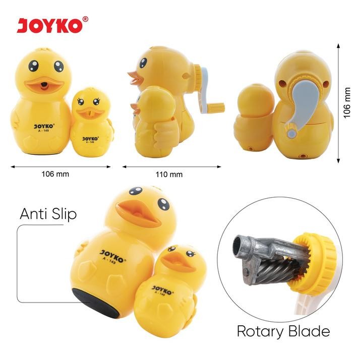 

Sharpener Rautan Serutan Putar Joyko A-149 2 In 1 - A-149