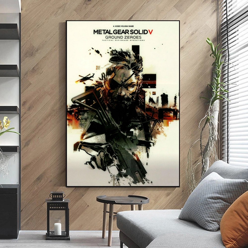 

Metal Gear Solid V Ground Zeros Video Game Canvas Poster Home Wall Painting Decoration (No Frame)