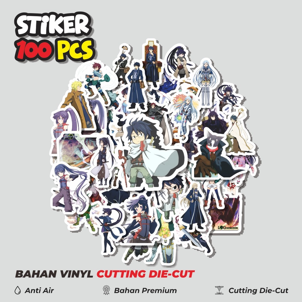 

Terbaru! 50 pcs Stiker Anime Log Horizon Char Mix 1 Dekorasi Lucu Kreatif untuk Notebook, Skateboard, HP