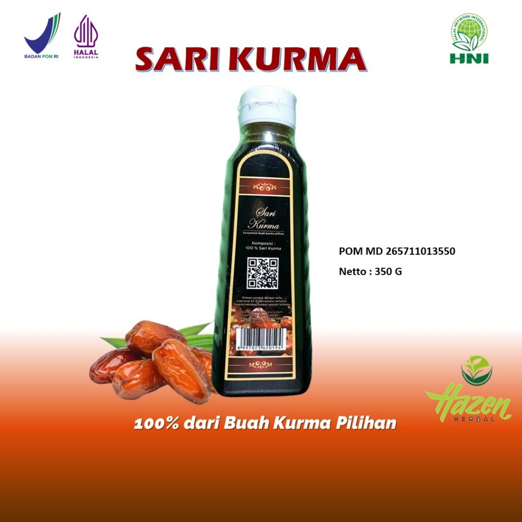 SARI KURMA HNI HPAI 100 % ASLI SARI KURMA 350G