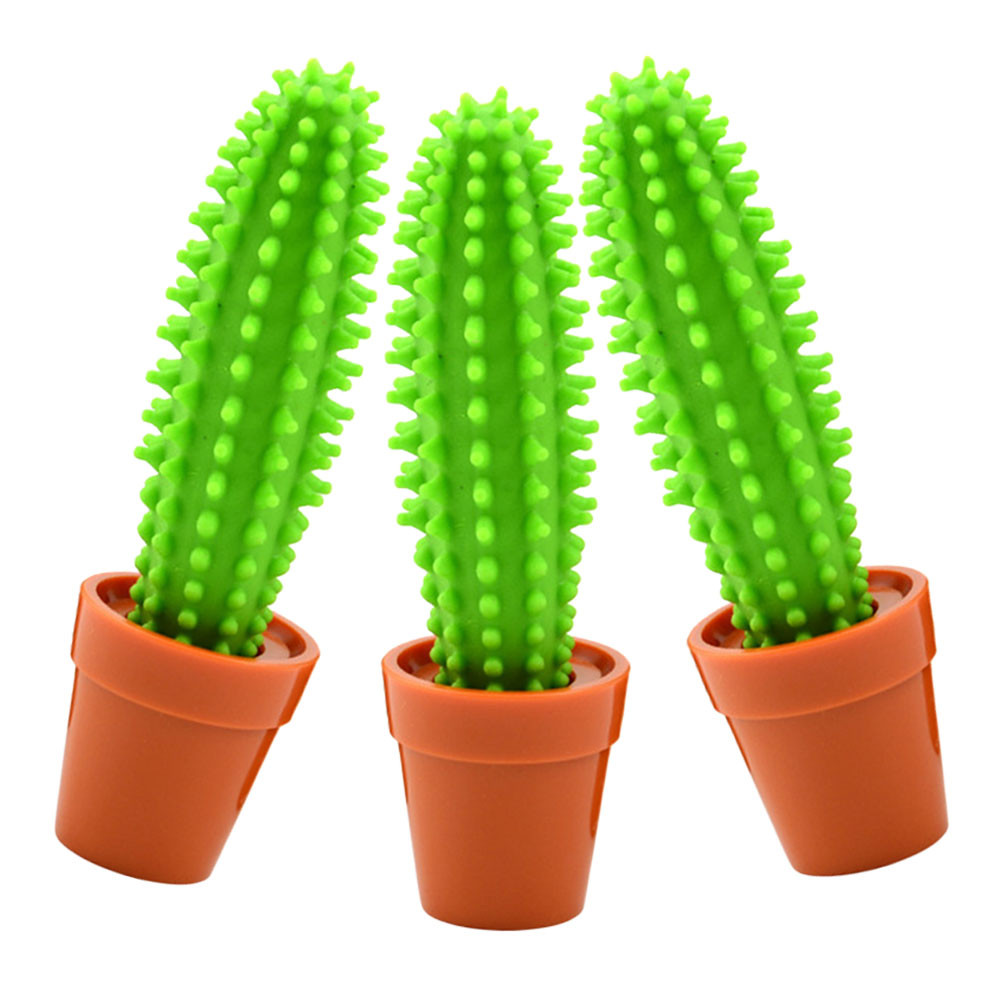 

3pcs Cactus Theme Ballpoint Pens Portable Office Supplies Cute Stationery Items Adorable Writing Fine Tip Gel Roller Simulated