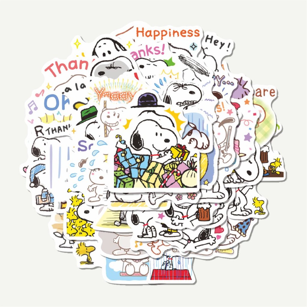 

Sticker Pack Stiker Kartun Snoopy V16 | Sticker TUMBLR | Stiker LAPTOP KOPER HELM