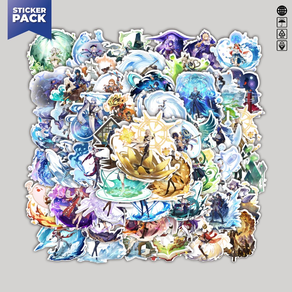 

[100PCS]Stiker Pack Stiker Spirit Wish Game Online Aesthetic Vinyl Anti Air Dekorasi Sticker Laptop Buku Journal Koper Helm Casing HP Gitar Helm Skateboard