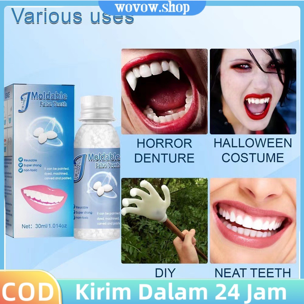 Gigi Palsu Temptooth Original Penambal Gigi Berlubang Gigi palsu Asli Dokter permanen Tambalan gigi 