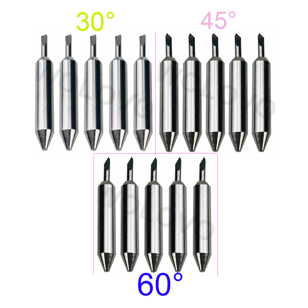 

15pcs 30/45/60 Degree 3 angles Plotter Blade Vinyl Cutter for Cricut Joy Xtra Dia 3mm Meet All Cutting Needs