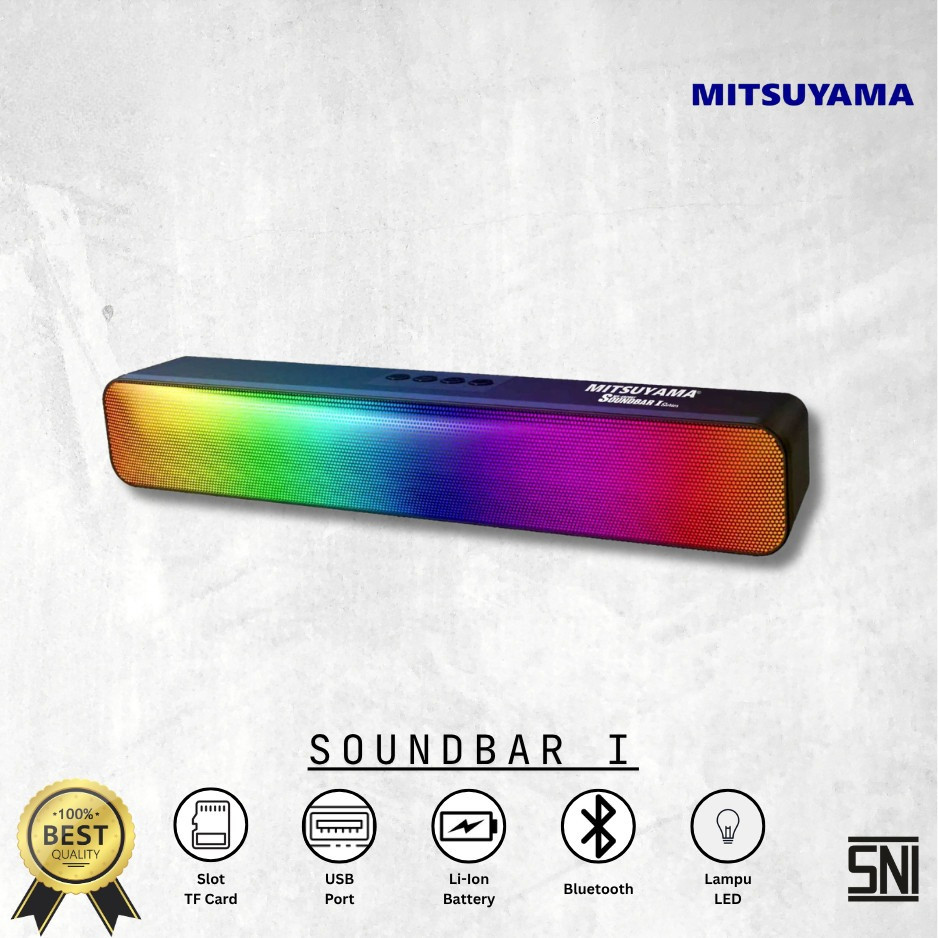 MITSUYAMA Portable Battery Loudspeaker SOUNDBAR 1 SERIES MS-4020BT sudah bisa KARAOKE