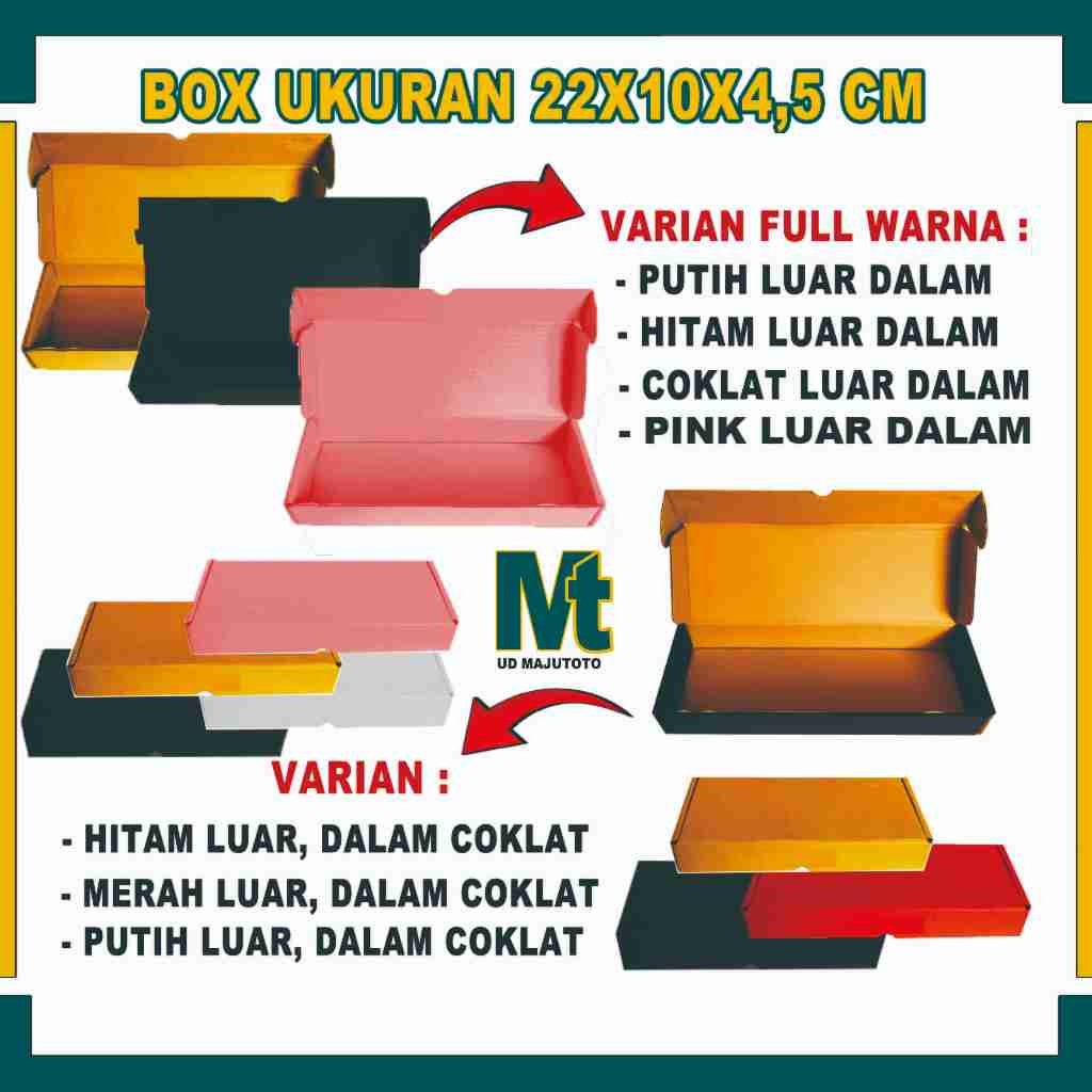 

Box 22x10x4.5 Cm / Box Lipat Samping / Box Hampers / Gift Box