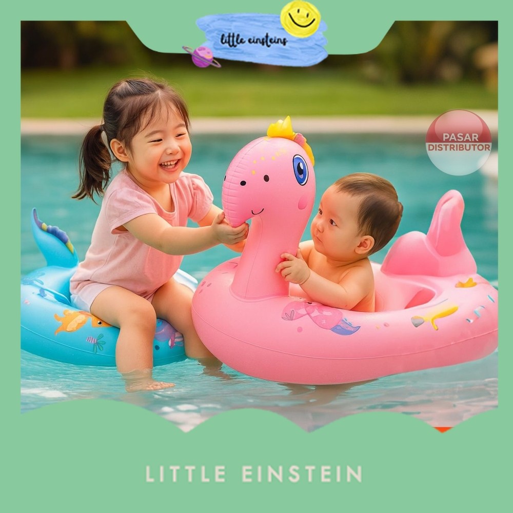 Little Einstein Mainan Anak SWIM BOAT DINO 006 Pelampung Anak Bentuk Dinosaurus Lucu Swim Ring Bayi 