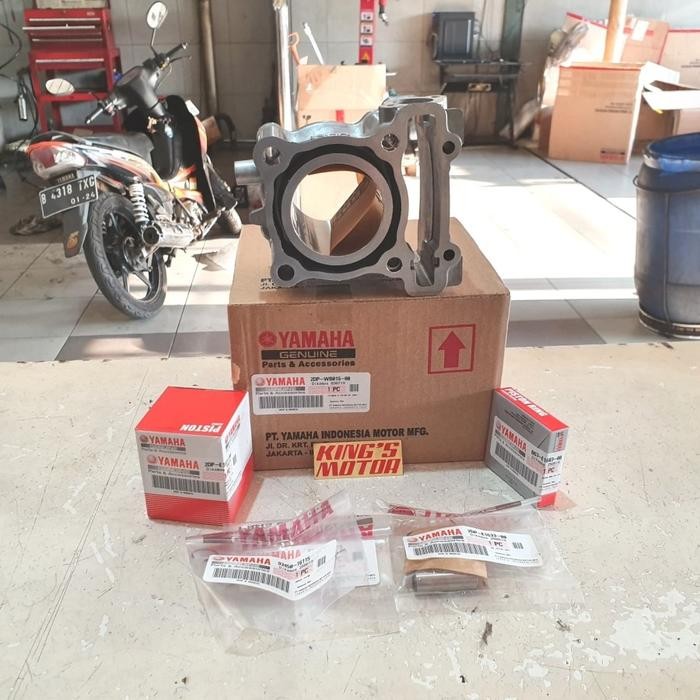 BLOK SEHER, PISTON KIT NMAX, N MAX, AEROX 155, LEXI ASLI YAMAHA - blok + piston
