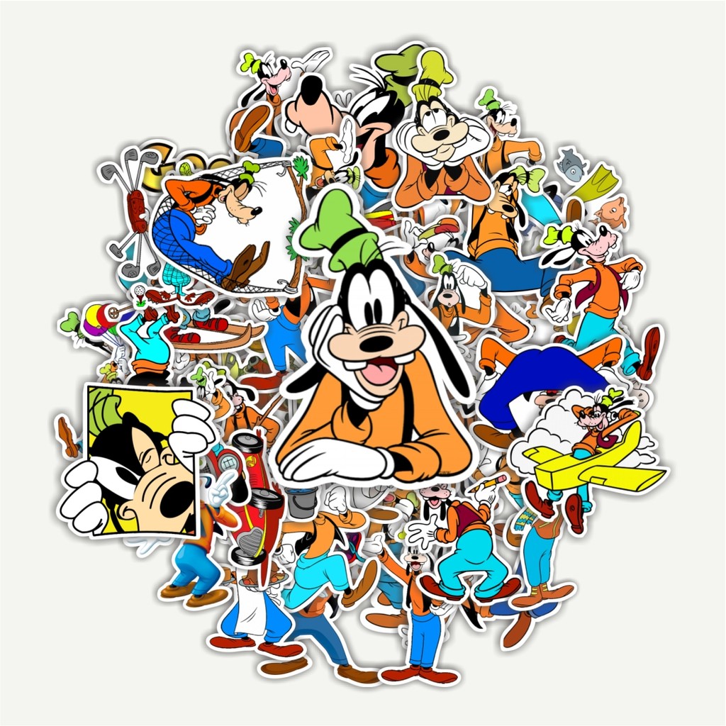 

Sticker Pack Stiker Kartun Goofy Dekorasi Lucu Kreatif untuk Notebook, Skateboard, HP