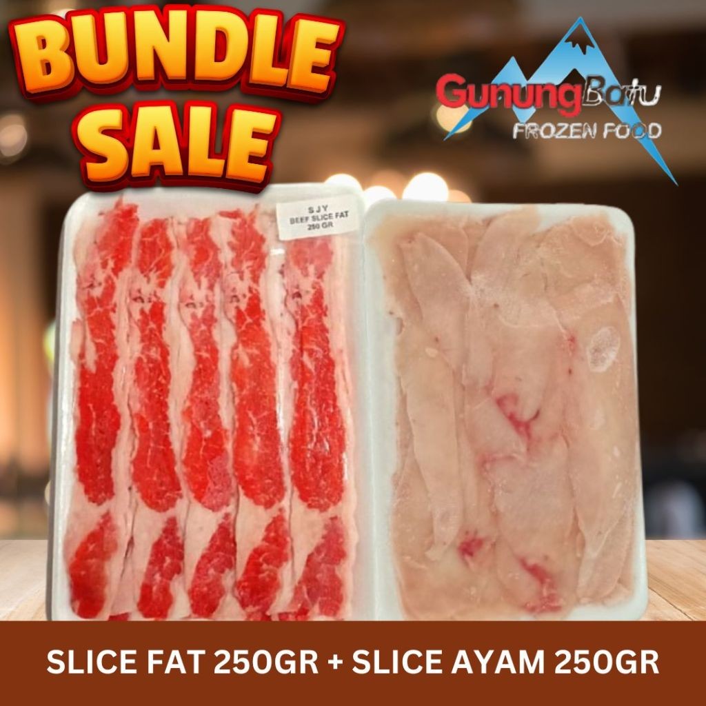 

BUNDLE SALE!!! SLICE FAT 250GR+SLICE AYAM 250GR
