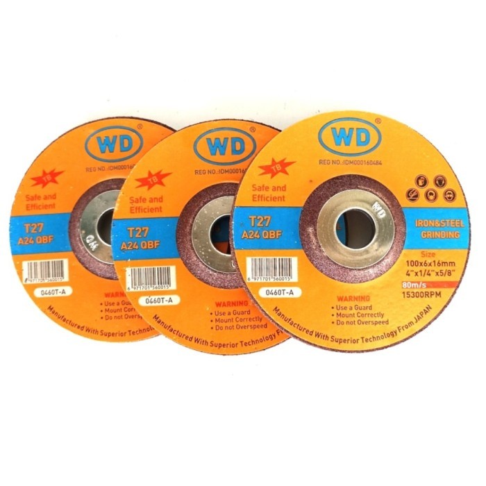 Batu gurinda gerinda POLES WD Mata gurinda gerinda POLES WD 4" Orange