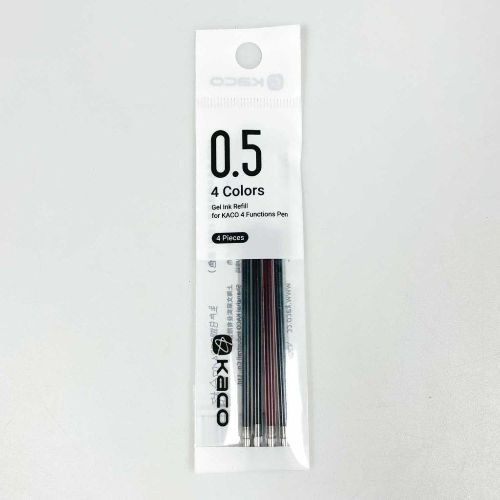 

TAMSTRE Kaco GREEN Isi Refill Pena Pulpen Tinta Hitam Biru Merah Hijau 4 PCS - K1602