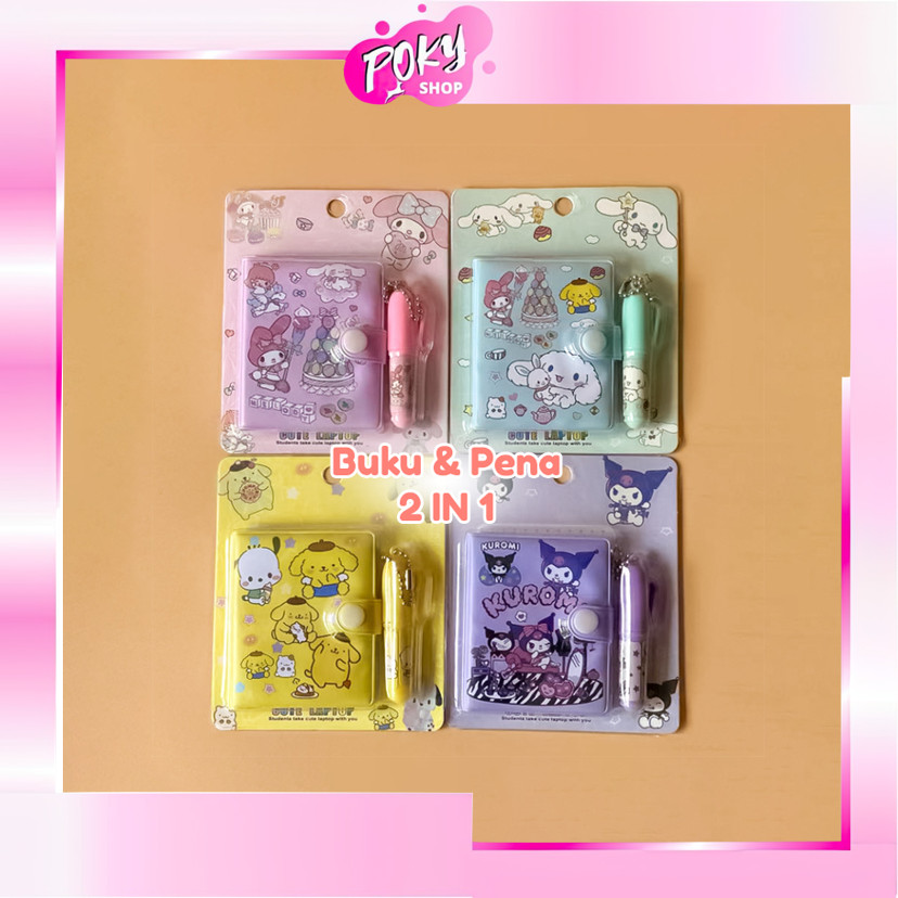 

POKY - S6327 Notebook Kartun Mini Anak / Notebook Mini Free Pena Motif Kartun Lucu / Buku Catatan Anak Lucu