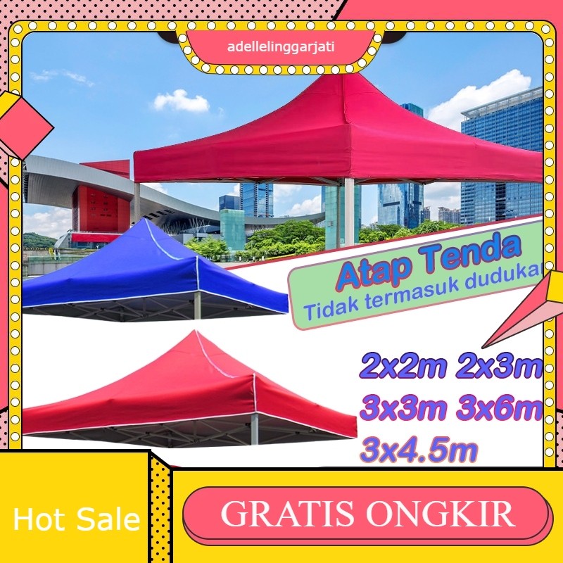 JOY Terpal Tenda/Atap Tenda Lipat/AtapTenda Lipat 3x3/2x2/2x3 Terpal Atap Anti Panas Kain Oxford 600