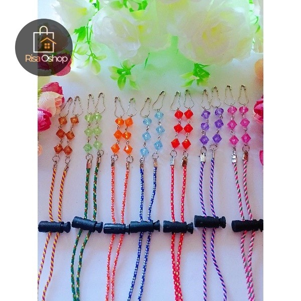 RISAOSHOP - strap masker/pengait masker /pengait masker mutiara/kalung masker/strap masker/ strap 2 
