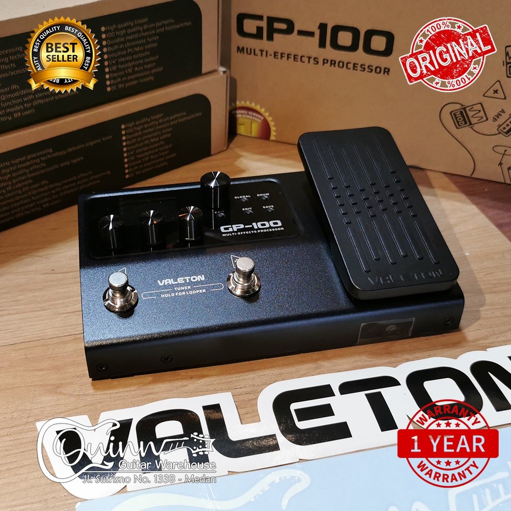 Efek Gitar Bass Valeton GP100 Digital Bergaransi