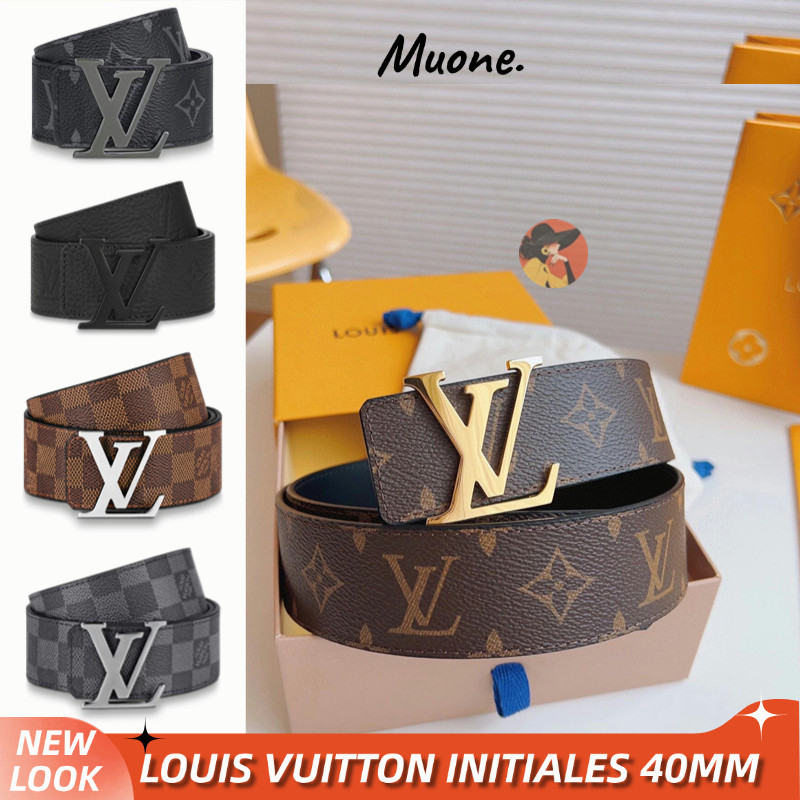 Louis Vuitton LV INITIALES 40mm/35mm Men's Belt Pria / sabuk LV Belt