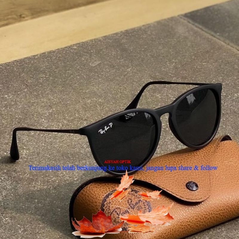Kacamata RAYBAN ERIKA RB4171 Lensa Polarized Black Dof Authentic Mewah King