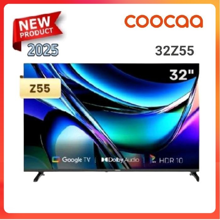 COOCAA TV 32 inch Z55-Google TV - Eye Care 5.0 -Dolby Audio - Find My Remote - Voice Control - HDR10