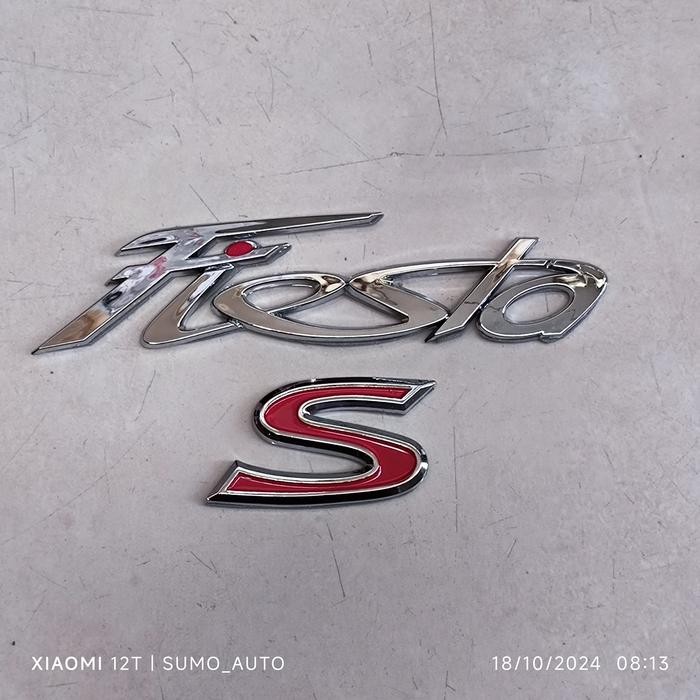 emblem FIESTA + S untuk ford fiesta - PAKET SPAREPART NEW